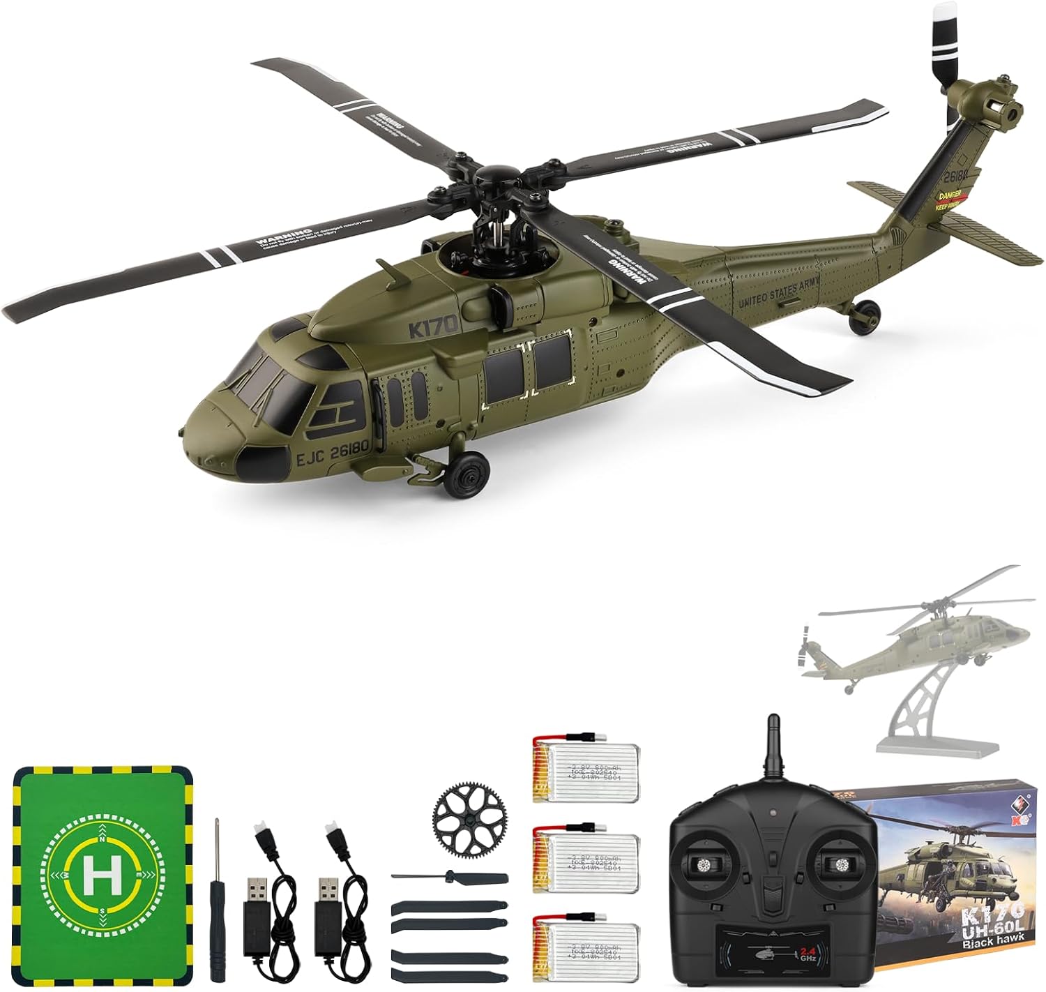 طائرة هليكوبتر WLtoys K170 بدو - مراجعة Rc Helicopter Charger وسعره