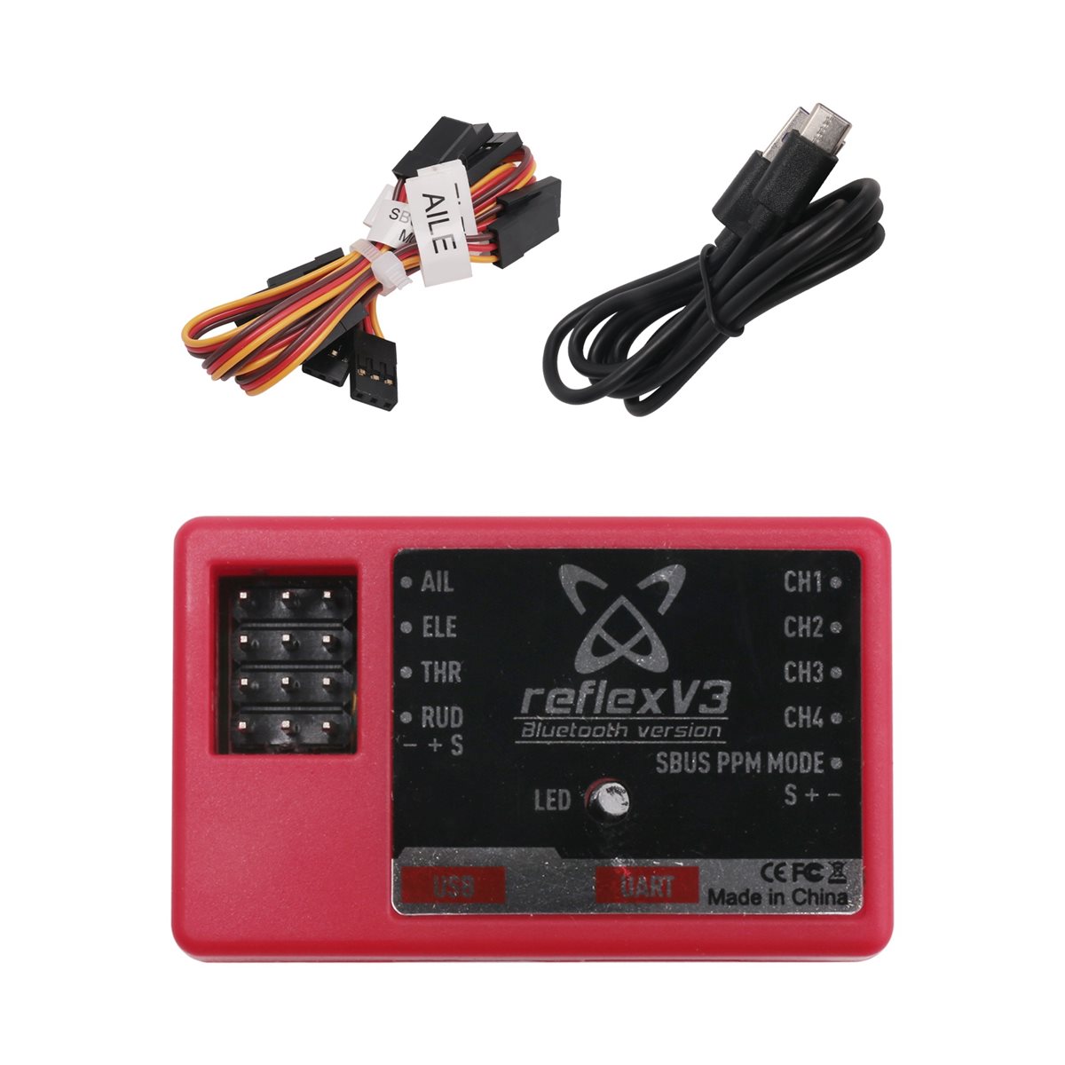 جهاز تحكم طيران FMS Reflex V3  - مراجعة Rc Helicopter Gyro وسعره